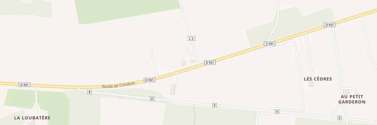 Plan du 1290 Rte de Hujard à Bretagne-d’Armagnac