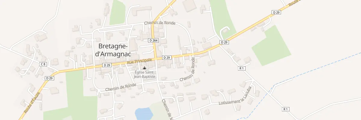 Plan du 40 Rue Principale à Bretagne-d’Armagnac
