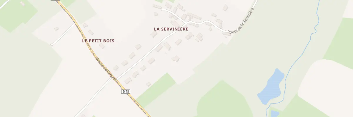 Plan du 12 Rte de la Serviniere à Requeil