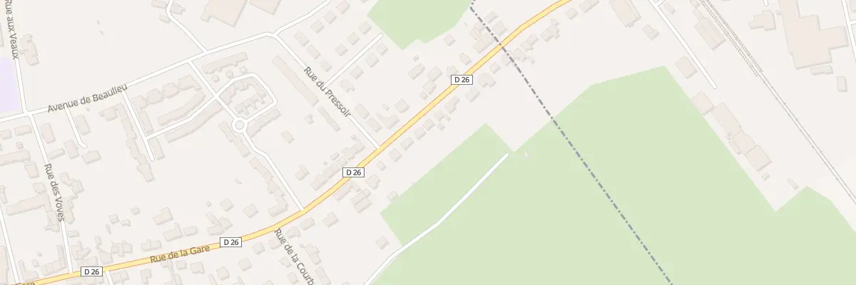 Plan du 90 Rue de la Gare à Beaumont-sur-Sarthe