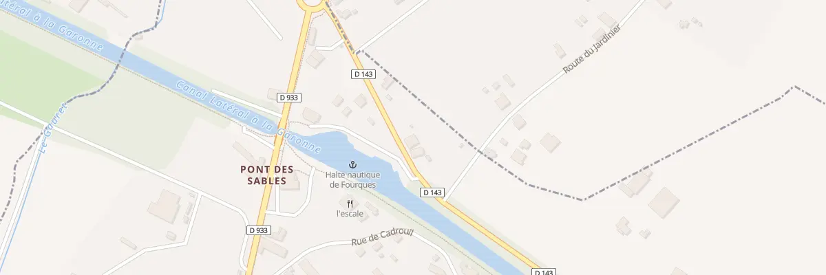 Plan du 3508 Rte du Long du Canal à Fourques-sur-Garonne