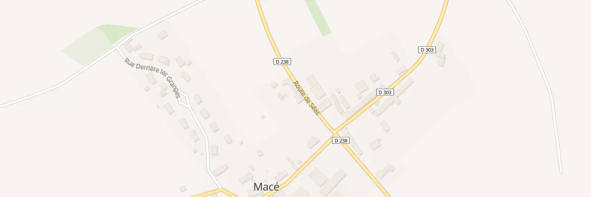 Plan du 1 Rte de Sées à Macé