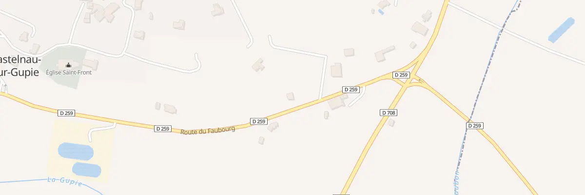 Plan du 649 Rte du Faubourg à Castelnau-sur-Gupie
