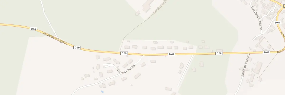 Plan du 1136 Rte de Villognon à Cellettes