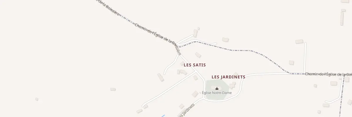 Plan du 654 Che l’Eglise de la Boissiere à La Boissière