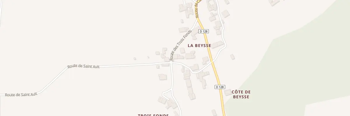 Plan du 144 La Beysse Est à Eynesse