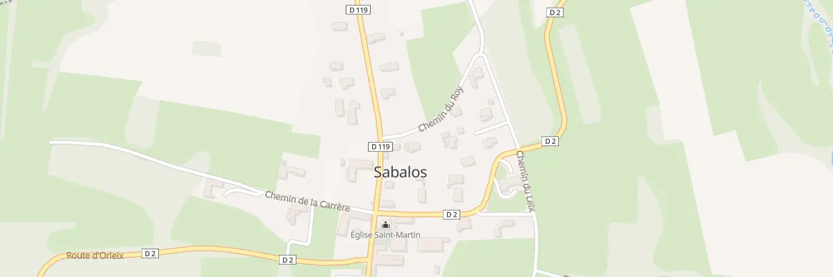 Plan du 1 Che du Roy à Sabalos