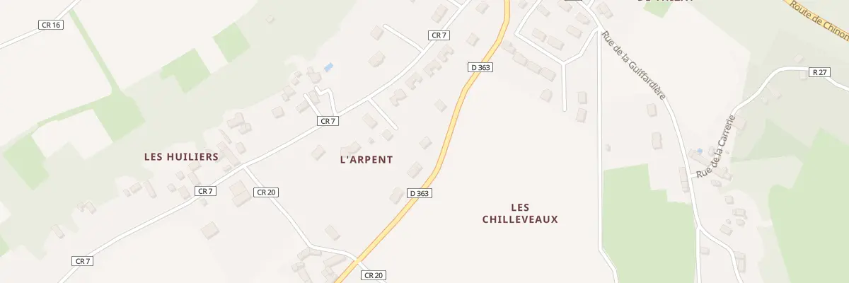 Plan du 8 Rte de Lerné à Thizay