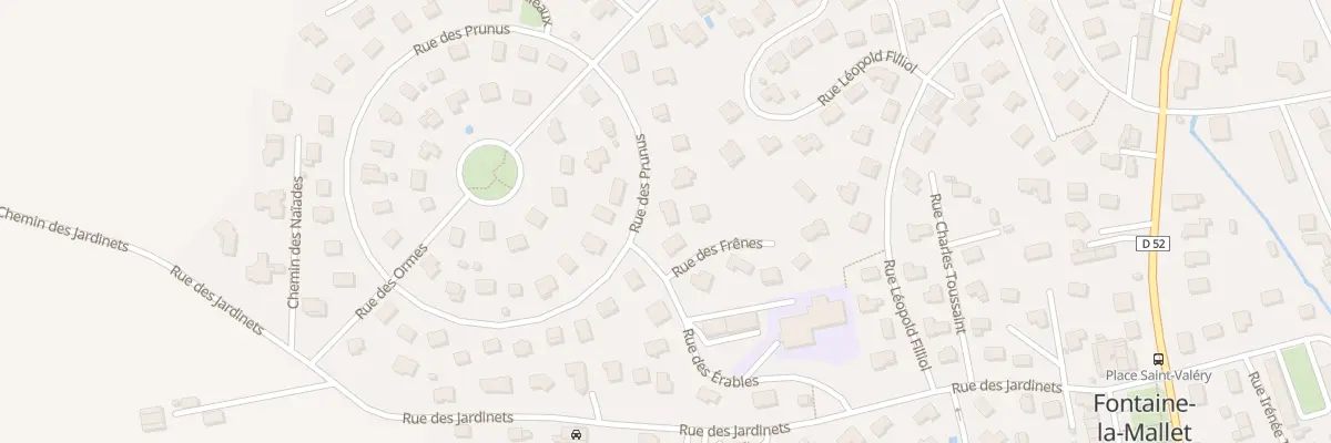 Plan du 2 Rue des Prunus à Fontaine-la-Mallet