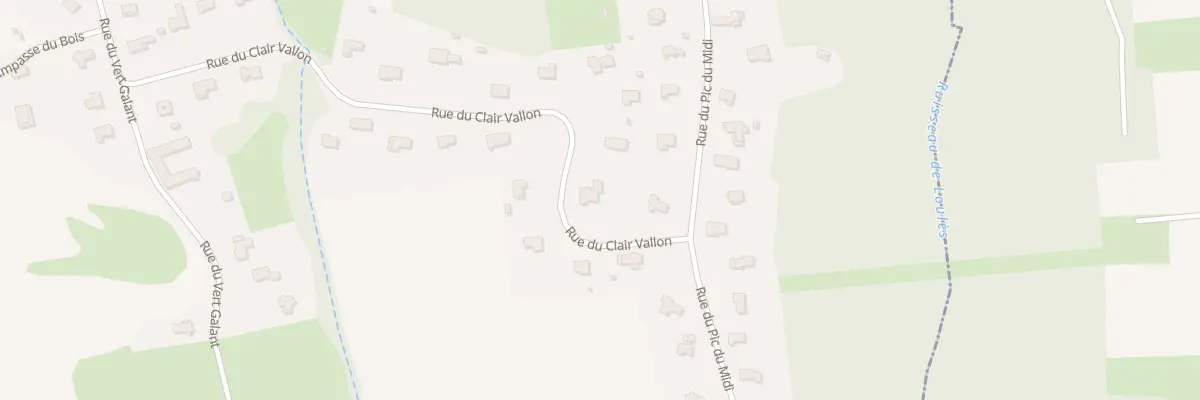 Plan du 25 Rue du Clair Vallon à Boulin