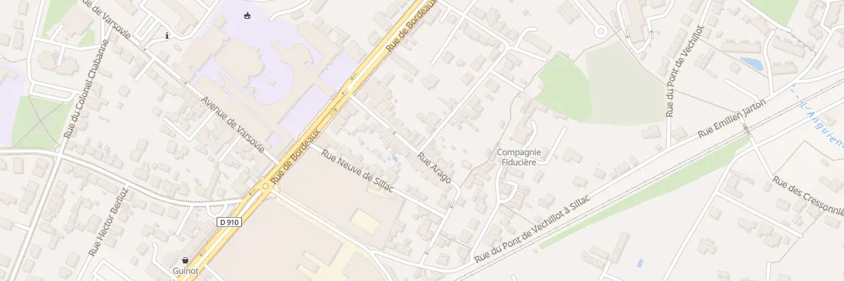 Plan du 17 Rue Arago à Angoulême