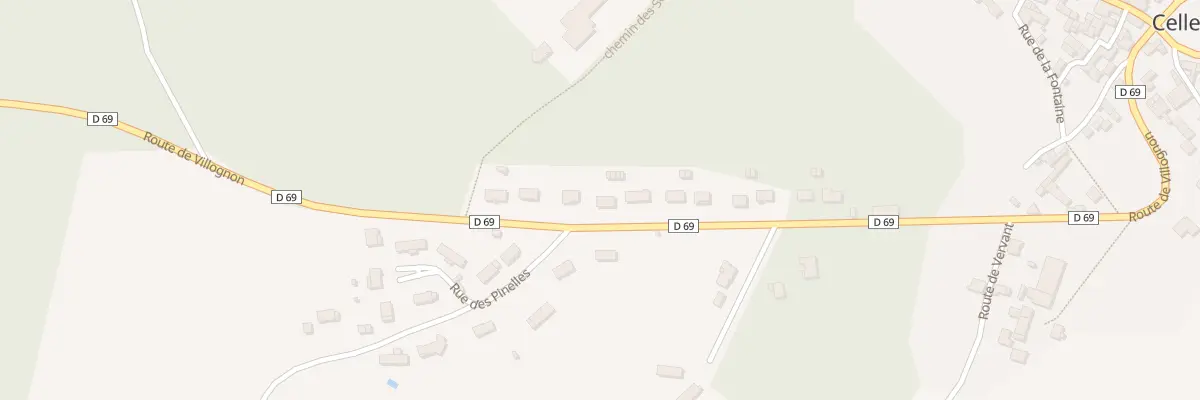 Plan du 28 Rte de Villognon à Cellettes