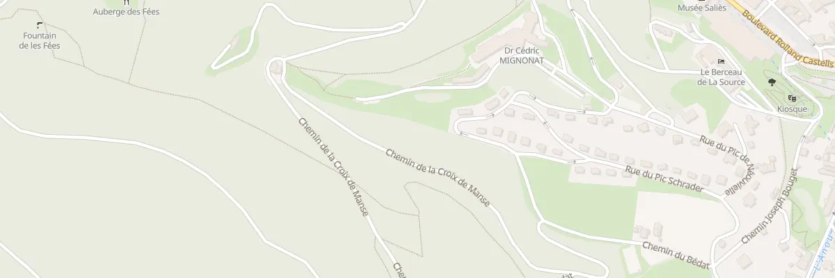 Plan du 55 Rue du Pic Schrader à Bagnères-de-Bigorre
