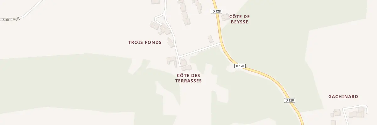 Plan du 233 Cote des Terrasses à Eynesse