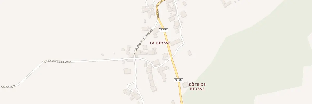 Plan du 148 La Beysse Est à Eynesse