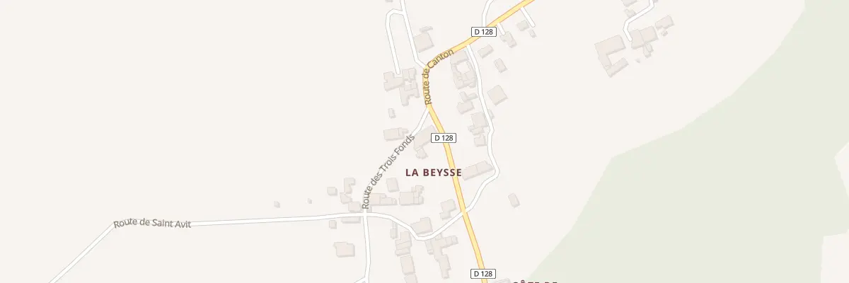Plan du 150 La Beysse Est à Eynesse