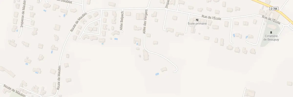 Plan du 3 All des Vergers à Beaupuy