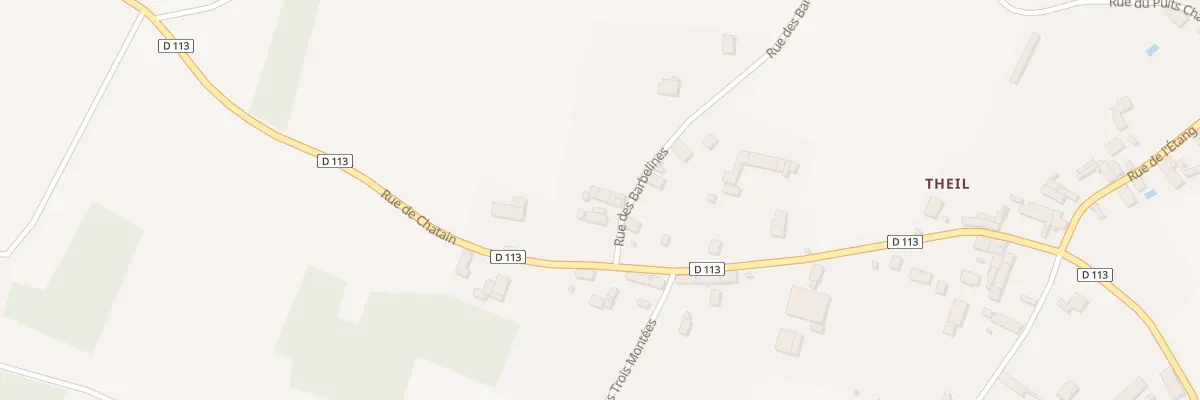 Plan du 3 Rue des Barbelines Theil à Limalonges