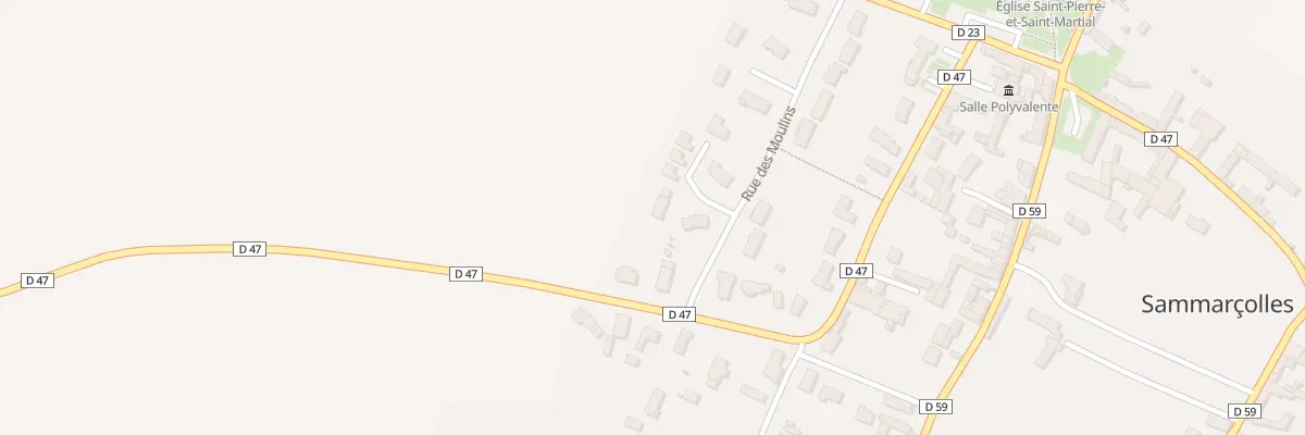 Plan du 16 Rue des Moulins à Sammarçolles