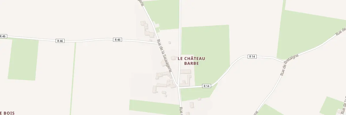Plan du 5404 Rue de la Sauvagère à Savigny-en-Véron