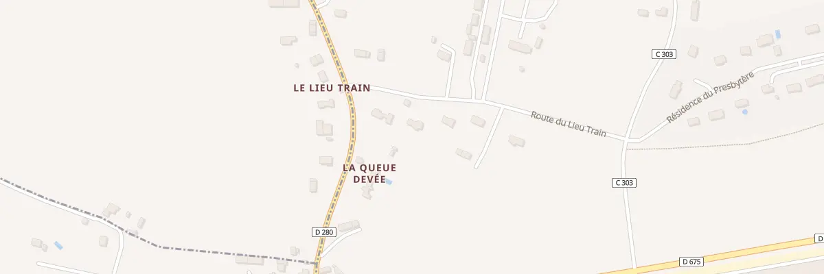 Plan du 237 Rte du Lieu Train à Reux