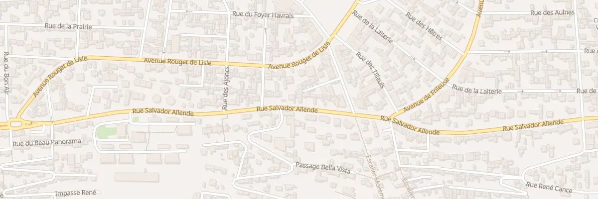 Plan du 71 Rue Salvador Allende au Havre