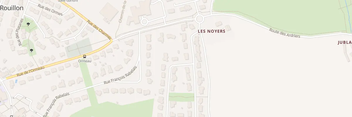 Plan du 12 Rue des Vaugeonnières à Rouillon