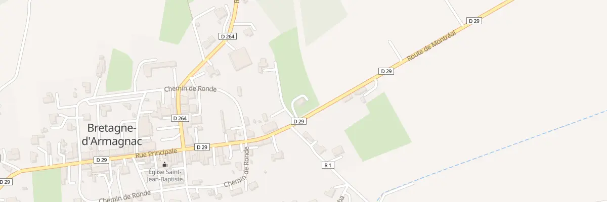 Plan du 55B Rte de Montreal à Bretagne-d’Armagnac