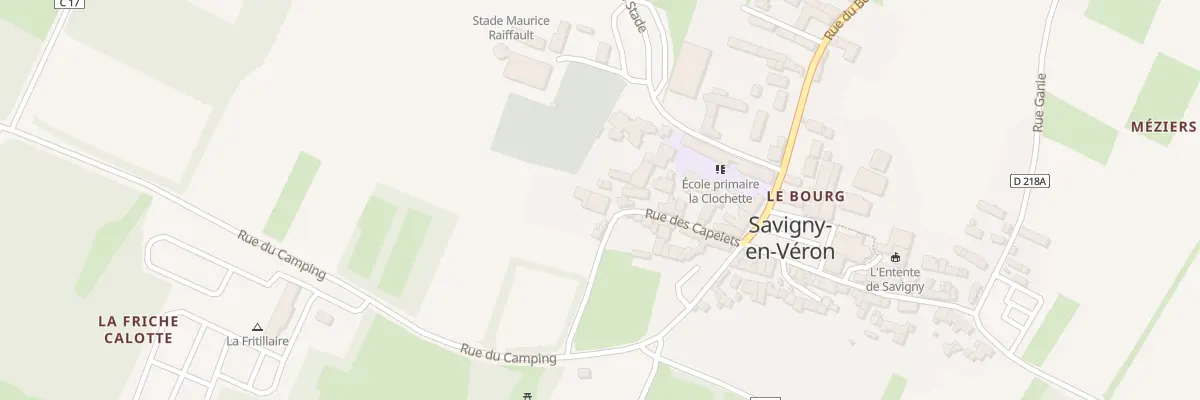Plan du 5 Rue des Capelets à Savigny-en-Véron