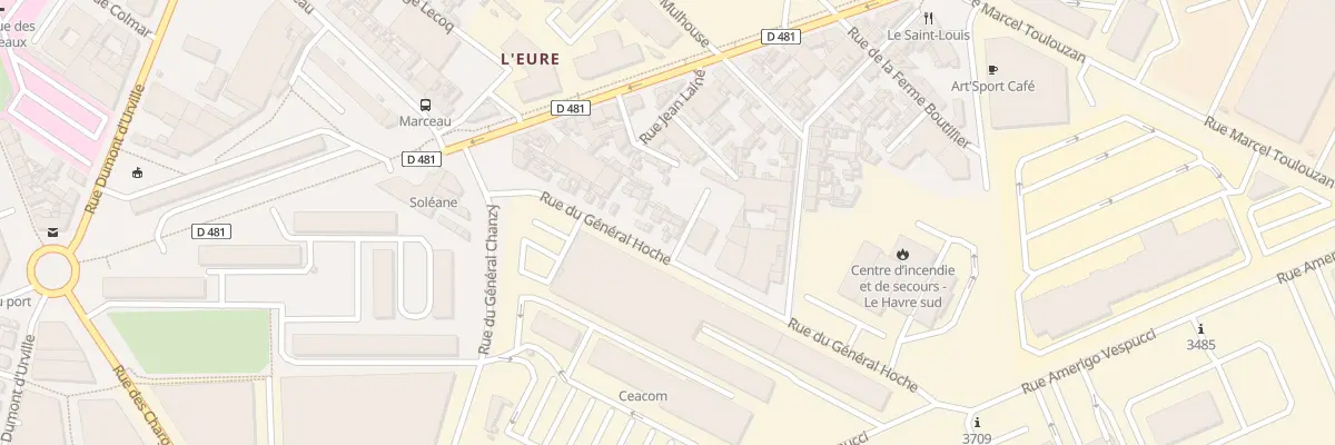 Plan du 84 Rue Gen Hoche au Havre
