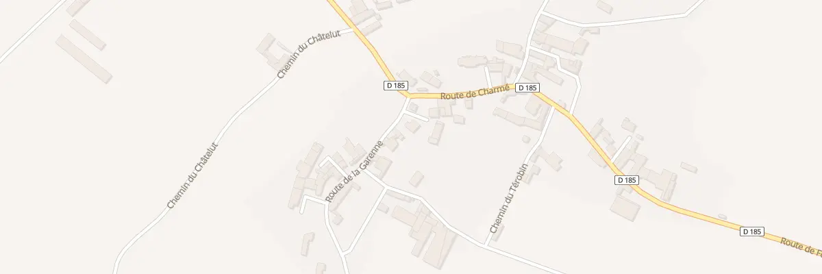 Plan du 1 Rte de la Garenne à Juillé