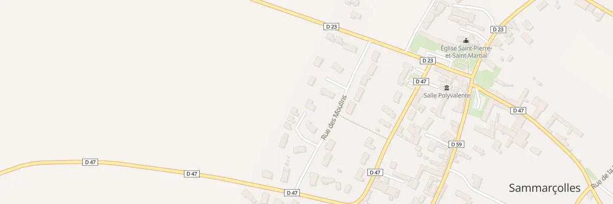 Plan du 10 Rue des Moulins à Sammarçolles