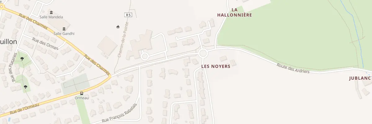 Plan du 4 Rue des Vaugeonnières à Rouillon