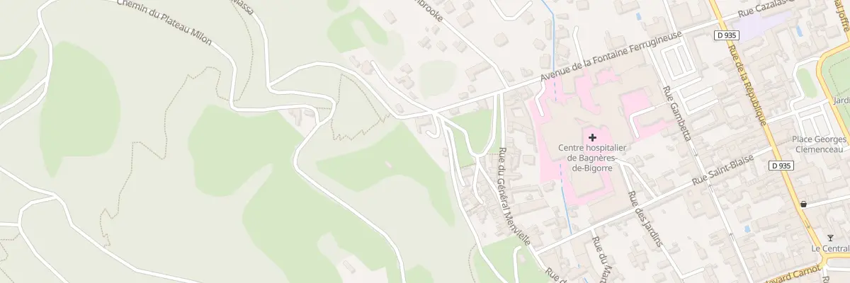 Plan du 17 Av Fontaine Ferrugineuse à Bagnères-de-Bigorre