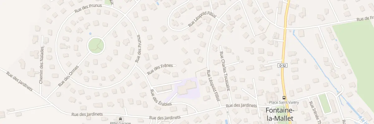 Plan du 10 Rue des Frênes à Fontaine-la-Mallet