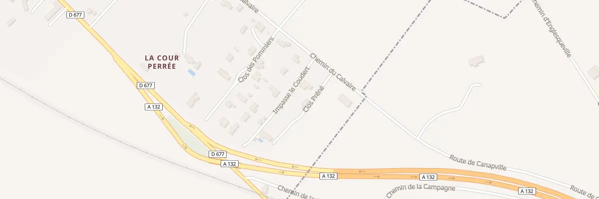 Plan du 5098 Le Préné à Canapville