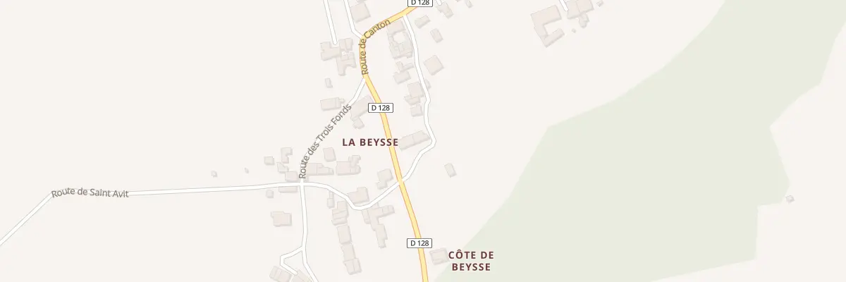 Plan du 159 La Beysse Est à Eynesse