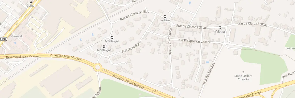 Plan du 15 Rue Montaigne à Angoulême