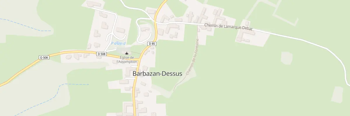 Plan du 4 Che de Lamarque Debat à Barbazan-Dessus