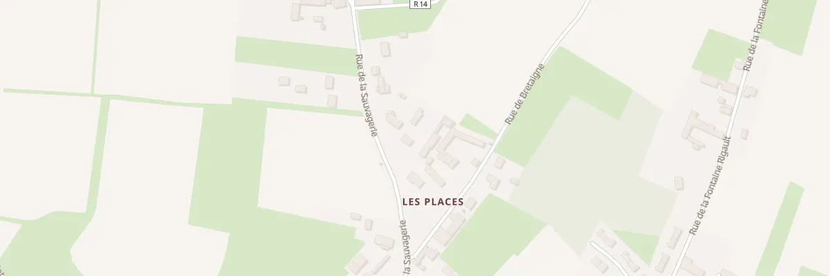 Plan du 21 Rue de la Sauvagère à Savigny-en-Véron