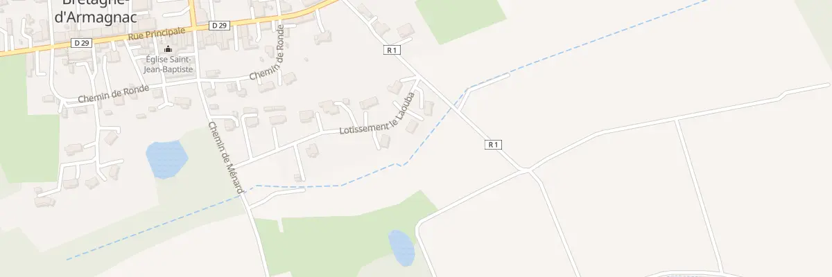 Plan du 3 Lot le Laouba à Bretagne-d’Armagnac