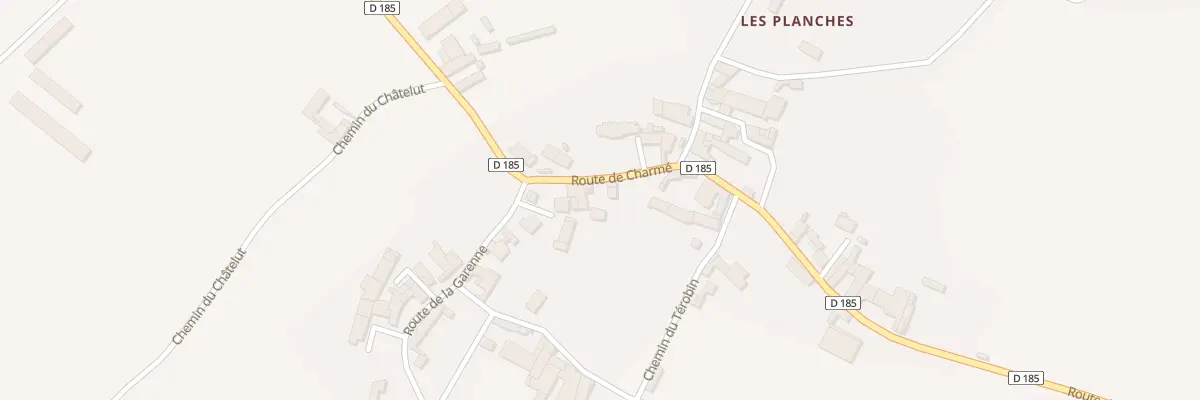 Plan du 4 Rte de Charmé à Juillé