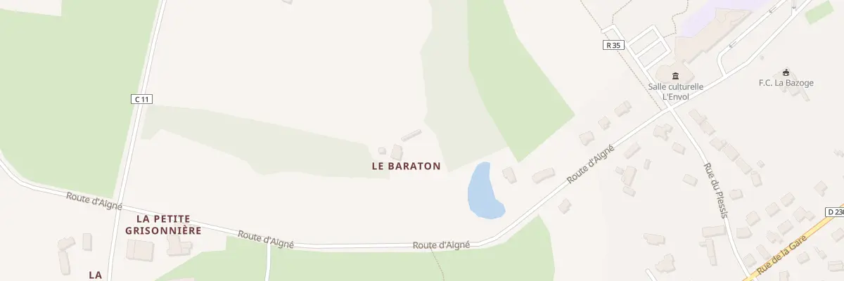 Plan du 14 Rte d’Aigné à La Bazoge