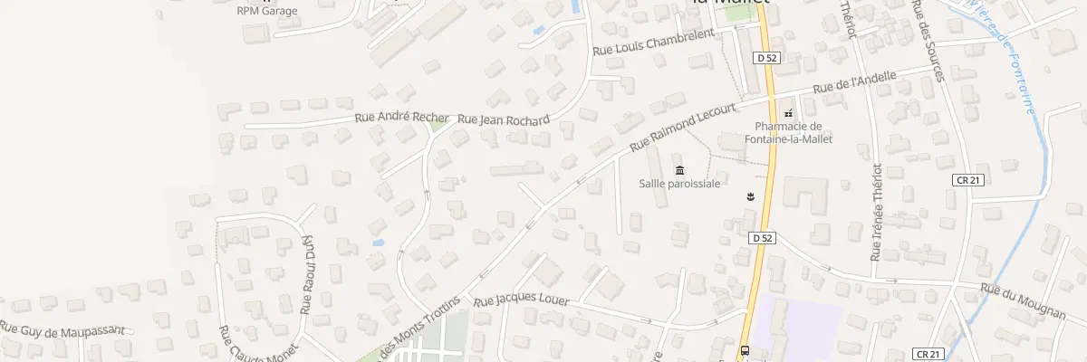 Plan du 19 Rue Raimond Lecourt à Fontaine-la-Mallet