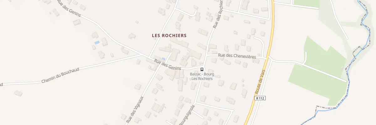 Plan du 6 Rue des Genins à Balzac