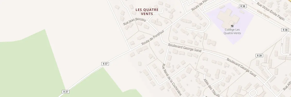 Plan du 3 Rte de Pontfour au Lude