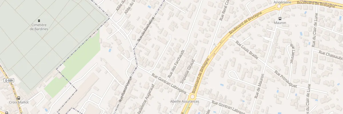 Plan du 8 Rue des Farchauds à Angoulême