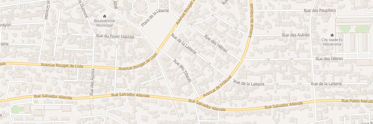 Plan du 16 Rue des Tilleuls au Havre