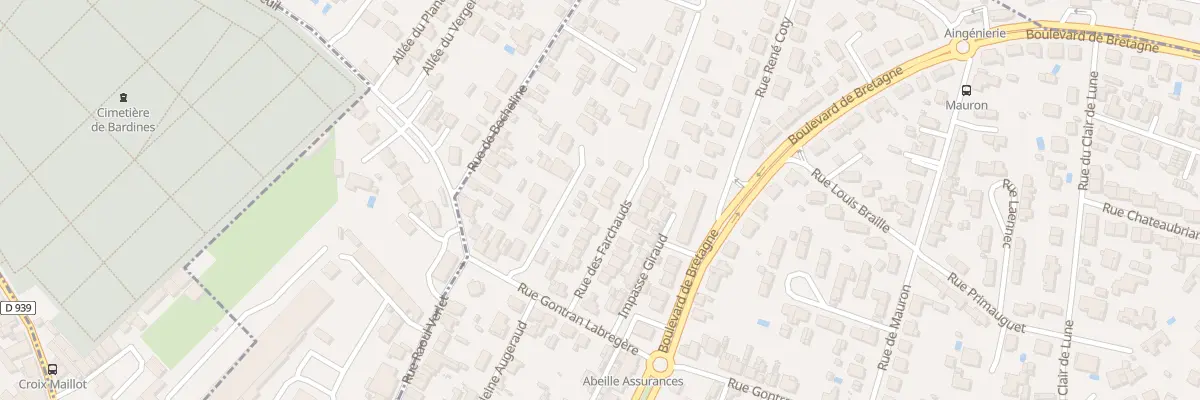 Plan du 11 Rue des Farchauds à Angoulême