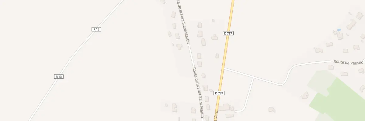 Plan du 21 Rte de la Font St Martin à Balzac